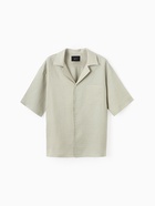 Рубашка мужская с коротким рукавом MIST, размер 54, бледно-зелёная - Фото 12