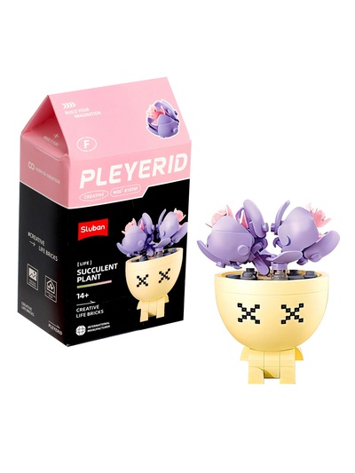 УЦЕНКА Конструктор «Цветы в горшочке», 6 видов, МИКС