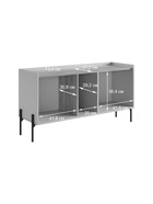 Гостиная под телевизор «Доминика К3», 2620×350×1950 мм, цвет кашемир/дуб крафт золотой - Фото 13