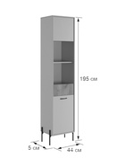 Гостиная под телевизор «Доминика К3», 2620×350×1950 мм, цвет кашемир/дуб крафт золотой - Фото 10