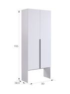 Прихожая в коридор «Баско К1», 1600×349×1950 мм, цвет кашемир/дуб крафт золотой - Фото 4