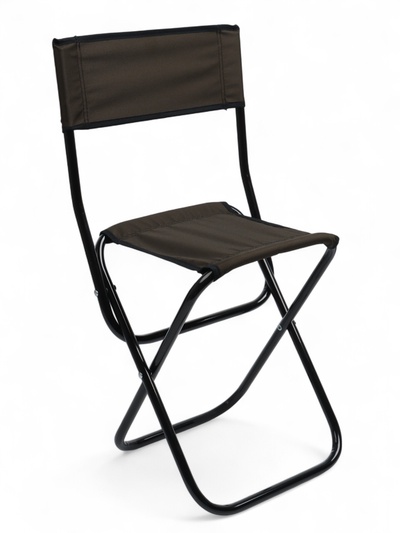 Стул туристический, 70.5×38×41.5 см, до 90 кг, складной, со спинкой, зелёный