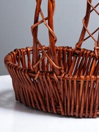 Корзина плетёная для хранения, лоза, овальная, коричневая, набор 5 шт. - фото 43203202