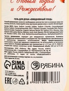 Подарочный набор «С Новым годом и Рождеством», гель для душа, шампунь и пена для ванны 3×250 мл, РЯБИНА 10872552 - фото 16523511