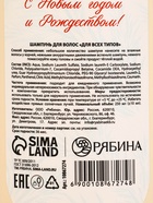 Подарочный набор «С Новым годом и Рождеством», гель для душа, шампунь и пена для ванны 3×250 мл, РЯБИНА 10872552 - фото 16523512