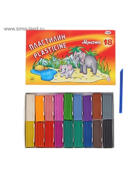 {{photo.Alt || photo.Description || 'УЦЕНКА Пластилин 18 цветов 360 г, «Гамма» «Мультики», со стеком'}}