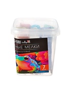 Мелки цветные для асфальта 7 штук Calligrata TOP, брусок, МИКС - Фото 8