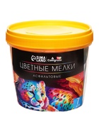Мелки цветные для асфальта 7 штук "Фантазия", цилиндр, Calligrata TOP, утолщенные - Фото 2