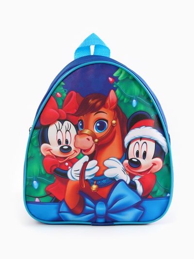 Рюкзак детский новогодний «Символ года 2026 - Лошадка», 23×21×10 см, Микки Маус