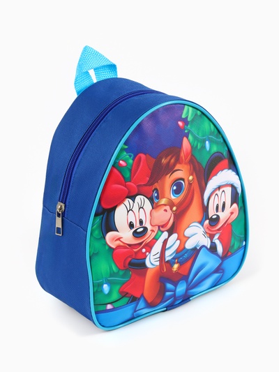 Рюкзак детский новогодний «Символ года 2026 - Лошадка», 23×21×10 см, Микки Маус