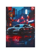Блокнот А6, 64 листа в клетку Sportcar, твёрдая обложка, матовая ламинация, выборочный лак - Фото 2