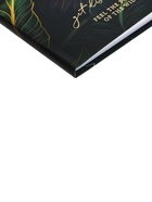 Блокнот А6, 64 листа в клетку Tropic style, твёрдая обложка, матовая ламинация, тиснение фольгой - Фото 3