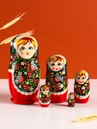 Матрёшка дерево «Птички», 5-кукольная, 15 см - Фото 1