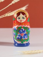 Матрёшка дерево «Любовь», красный платок, 5-кукольная, 11.5 см - Фото 3