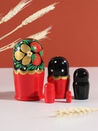 Матрёшка дерево «Наташа», красная, 5-кукольная, 12 см 10886727 - фото 16471537