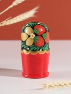 Матрёшка дерево «Наташа», красная, 5-кукольная, 12 см - Фото 5