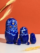 Матрёшка дерево «Клава», голубое платье, 5-кукольная, 10.5-11.5 см - Фото 2