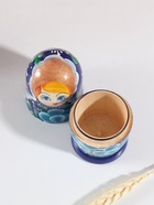 Матрёшка дерево «Клава», голубое платье, 5-кукольная, 12 см 10886729 - фото 16471549