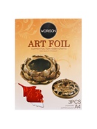 Фольга А4, 3 листа, бронзовая, для чеканки, в папке - Фото 5