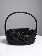 Корзина плетёная для хранения Trog, лоза, с ручкой, тёмно-коричневая, набор 3 шт. - Фото 2