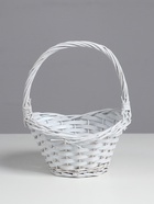 Корзина плетёная для хранения «Лодочка», лоза, овальная, серая, набор 3 шт. - Фото 2