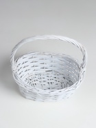 Корзина плетёная для хранения, лоза, овальная, светло - серая, набор 3 шт. - Фото 4