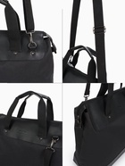 Сумка дорожная на молнии Bagsland, наружный карман, длинный ремень, чёрная - Фото 2