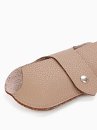 Футляр для очков на кнопке, с карабином, длина 17 см, бежевый - Фото 4