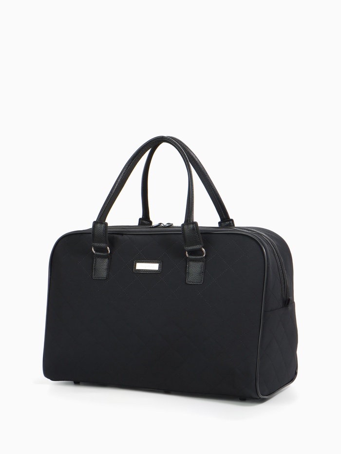 Сумка дорожная на молнии Bagsland, длинный ремень, чёрная - Фото 1