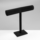 Подставка для часов, браслетов, флок, цвет чёрный, 30.5×30.5×5 см - Фото 2