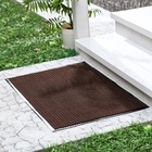 УЦЕНКА Коврик влаговпитывающий ребристый 60×90 см «Стандарт» цвет коричневый - Фото 6