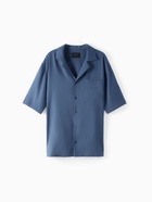 Рубашка мужская с коротким рукавом MIST, размер 54, синяя - Фото 11