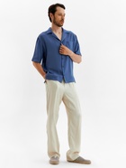 Рубашка мужская с коротким рукавом MIST, размер 54, синяя - Фото 9