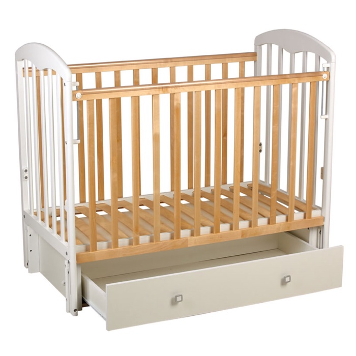 Кровать детская Фея 328, цвет белый-натуральный - фото 119071765