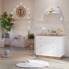 Комод Polini kids Ameli 3000, белый-дуб крафт золотой 10846482