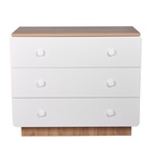 Комод Polini kids Ameli 3000, белый-дуб крафт золотой 10846482