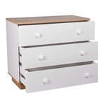 Комод Polini kids Ameli 3000, белый-дуб крафт золотой 10846482