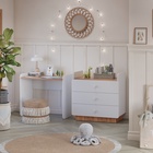 Комод-трансформер Polini kids Ameli 3010, белый-дуб крафт золотой - фото 121395002