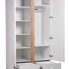 Шкаф двухсекционный Polini kids Ameli 4010, с ящиками, белый-дуб крафт золотой - фото 121395010