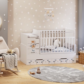 {{photo.Alt || photo.Description || 'Кровать детская Фея 1100 Жирафик, белый'}}