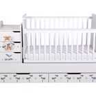 Кровать детская Фея 1100 Жирафик, белый 10846487