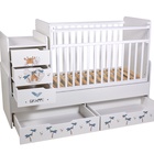 Кровать детская Фея 1100 Жирафик, белый 10846487