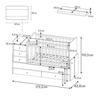 Кровать детская Фея 1100 Коала, белый 10846488
