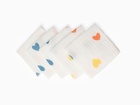Набор платочков «Крошка Я» Сolored hearts вид 2, 20×20 см-5 шт., муслин, хлопок 100% 10858253 - фото 16836149