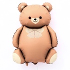 Воздушный шар фольгированный 35" «Мишка с бантом» - Фото 1