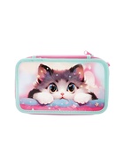 Пенал школьный, 3 секции, 12.5×20.5×5.5 см «Кот Корея» - Фото 2