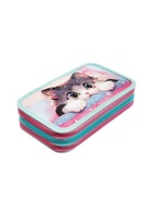 Пенал школьный, 3 секции, 12.5×20.5×5.5 см «Кот Корея» - Фото 3