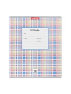 Тетрадь 18 листов в линейку, ErichKrause Optima Новая шотландка, МИКС - Фото 2