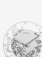 Часы настенные Farfalle, бабочки, интерьерные, плавный ход, d=33.5 см, белые - Фото 3