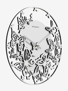 Часы настенные Farfalle, бабочки, интерьерные, плавный ход, d=33.5 см, белые - Фото 4